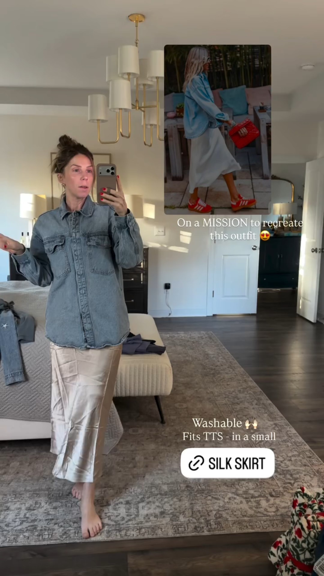 This silk skirt is stunning! 