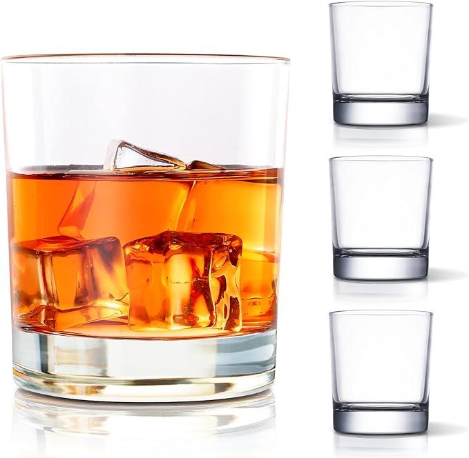 COPLIB Whiskey Glasses Set of 4 -11 OZ Old Fashioned Glasses/Premium Crystal Glasses, Perfect for... | Amazon (US)