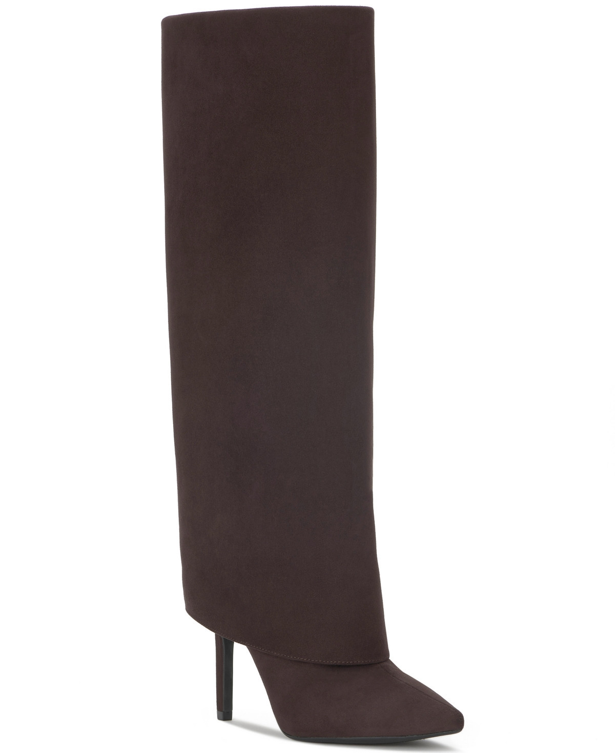 I.n.c. International Concepts Skylar Fold Over Cuffed Knee High Boots, Created for Macy's - Rich Truffle Micro | Macy's