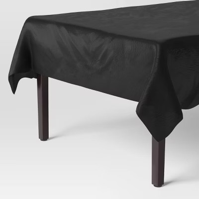 Black Disposable Halloween Tablecloth - Hyde and EEK! Boutique™: Rectangle, Non-Woven | Target