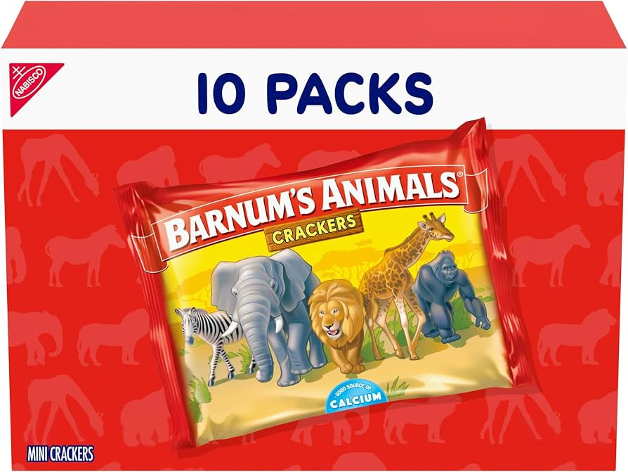 BARNUM'S Original Animal Crackers, Kids Snacks, 10 Snack Packs | Amazon (US)