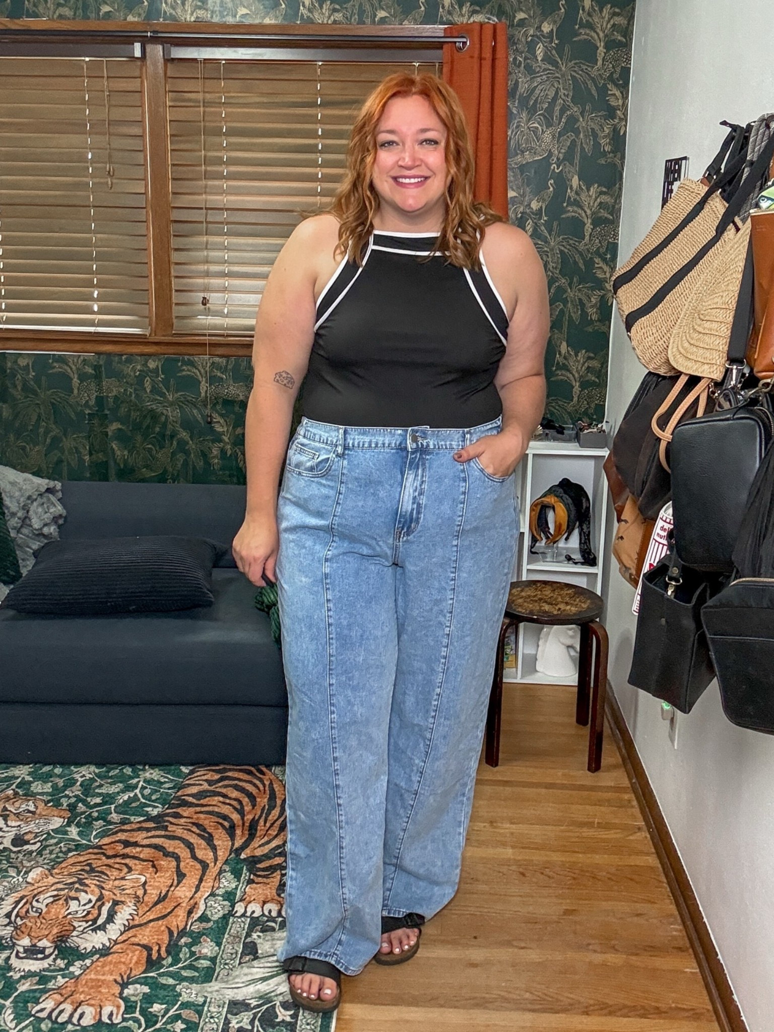 Summer look. Wearing 3X as a US 16/18 top and 3X Tall bottom as US 18/20 5’10

#LTKPlusSize #LTKMidsize #LTKTall