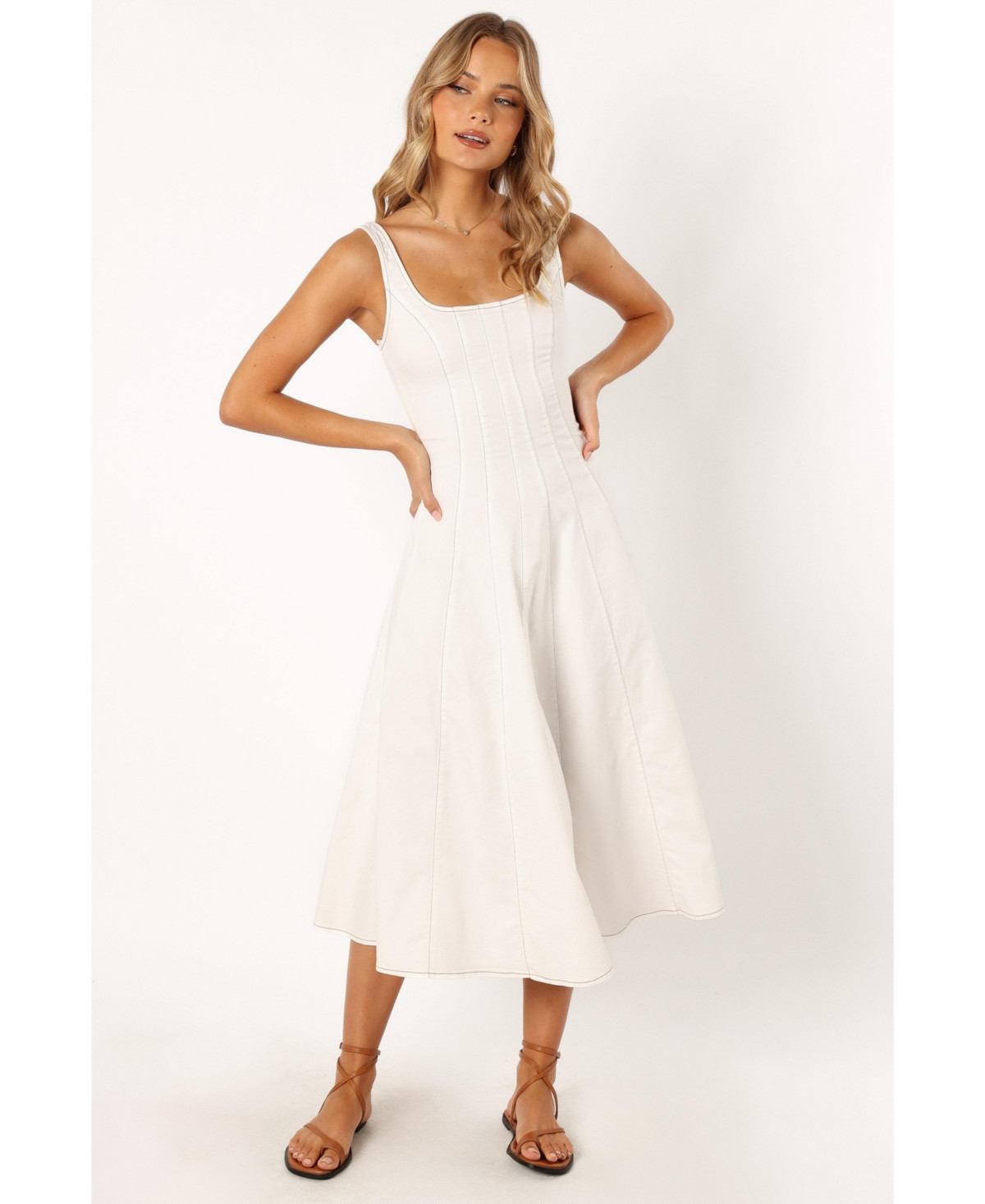 Petal and Pup Women's Una Midi Dress - White | Macy's