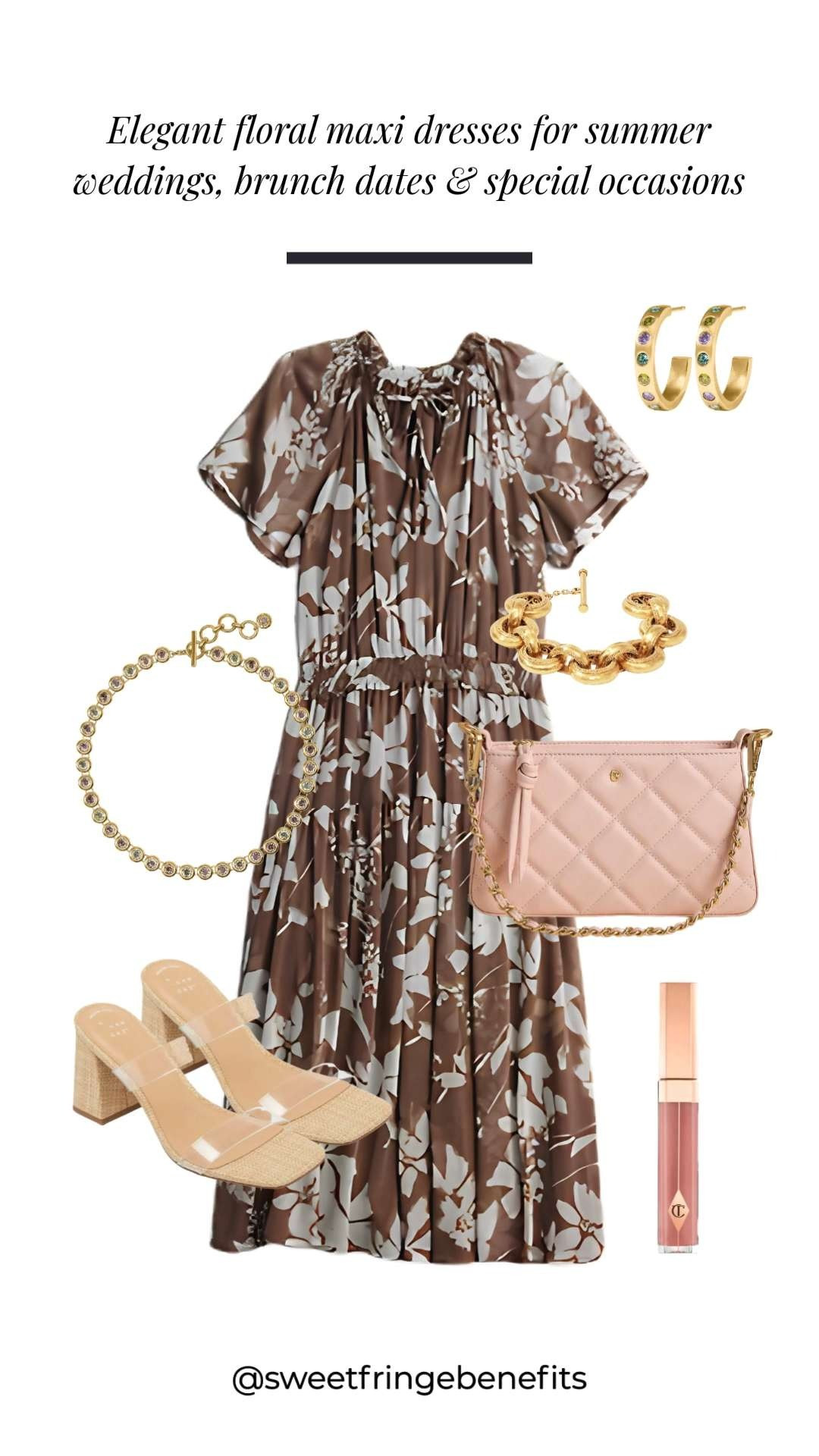 This elegant floral maxi dress is such a gorgeous option for summer weddings, brunch dates, bridal showers, and all those special occasions on your calendar. 🫶🏻 

 #LTKootd #LTKSeasonal #LTKSaleAlert