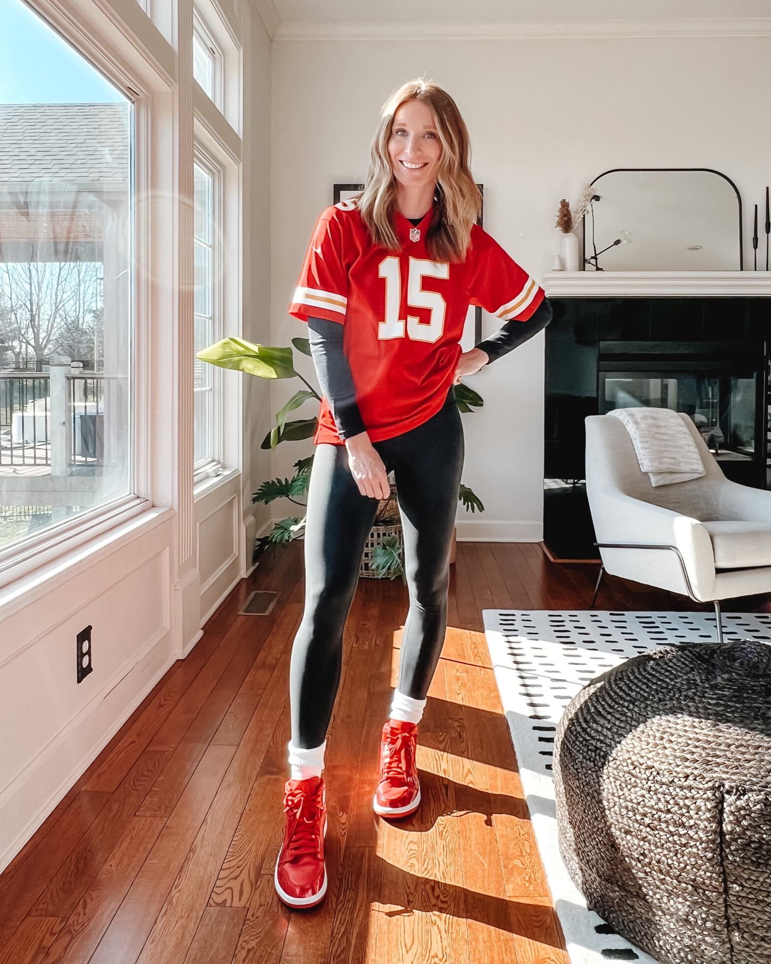 Kansas City Chiefs, game day outfit, Jordan 1s

#LTKshoecrush