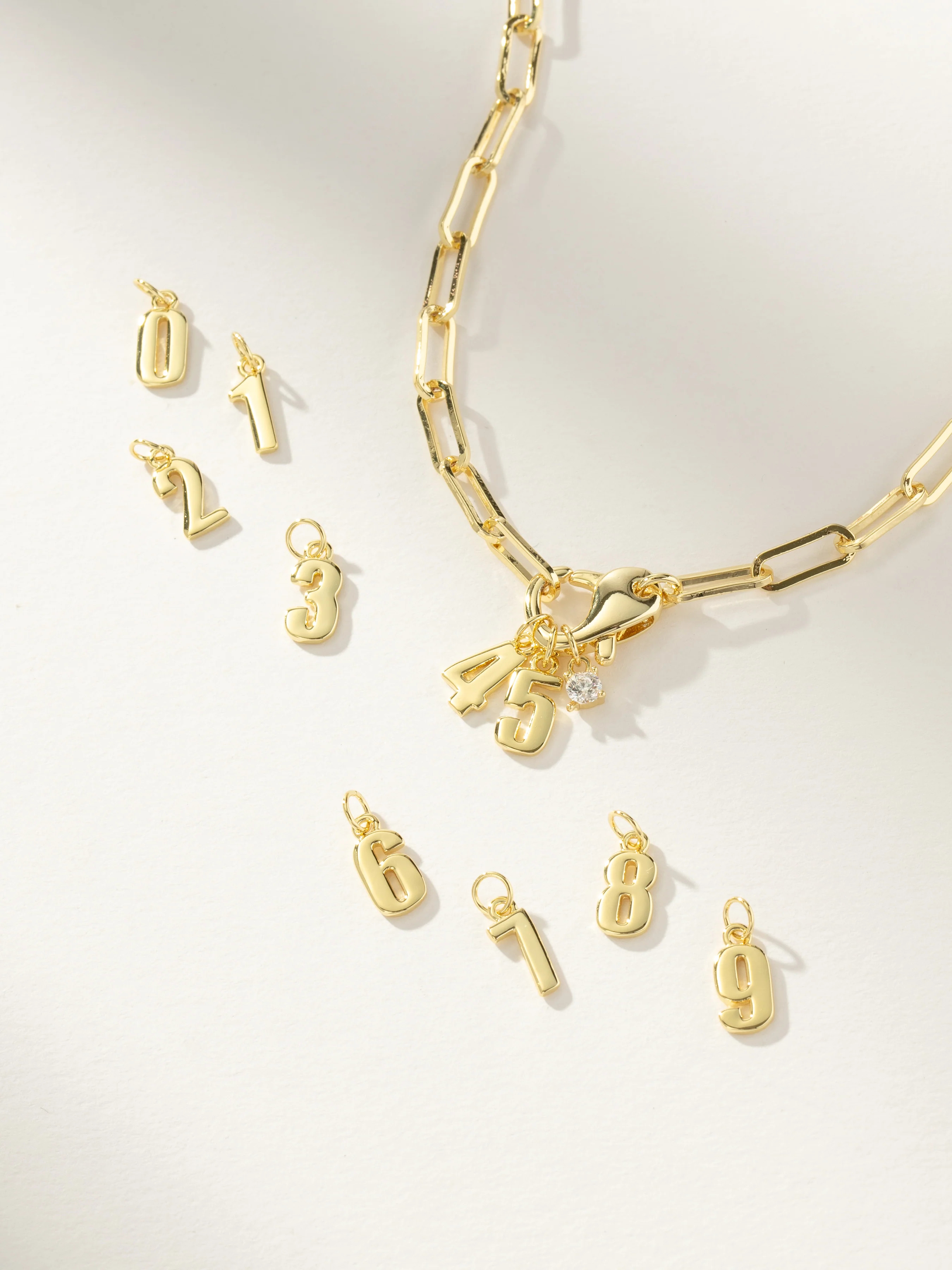 Customizable Charm Necklace in Gold | Sports Jewelry | Uncommon James | Uncommon James