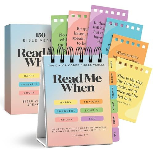 Stitchers Read Me When Bible Verse Flipbook – Christian Gifts for Women & Men - Faith Based Inspirational Scriptures for Mom, Daughter, Sister, Best Friend & More | Amazon (US)