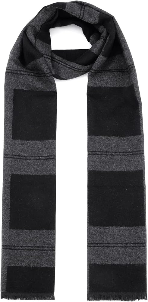 American Trends Mens Winter Warm Long Soft Scarf Plaid Tassel Scarf for Men Soft Classic Scarves | Amazon (US)