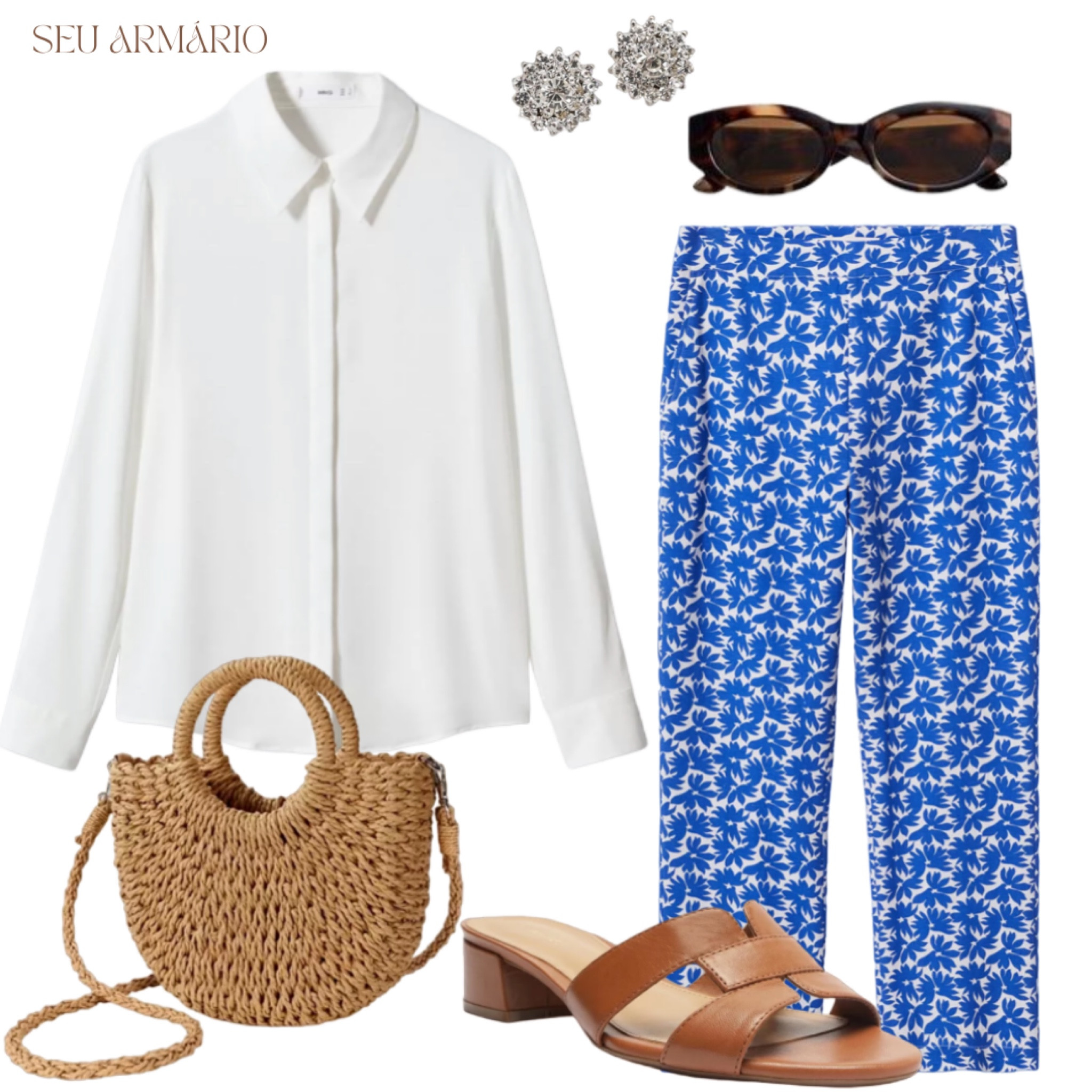 Explorando a elegância em tons de azul e marrom. Calça azul estampada é a peça-chave, combinada com um sapato e acessórios em tons terrosos. Estilo que transita entre o moderno e o clássico. 💙👖👞 #ModaElegante #EstiloSophisticado #CombinaçãoDeCores

#LTKSeasonal #LTKbrasil #LTKMostLoved