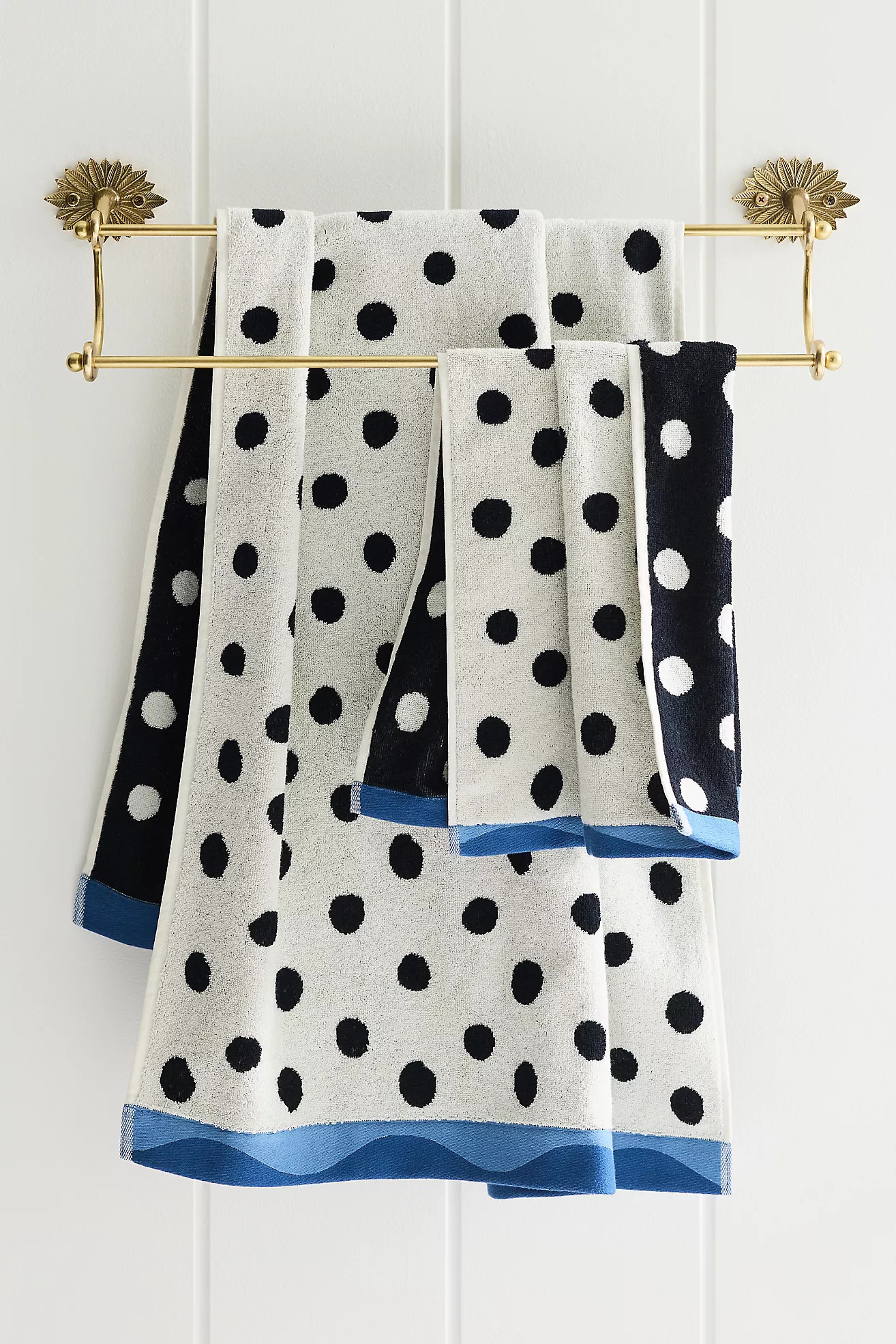 Maeve Cotton Patterned Towel Collection | Anthropologie (US)