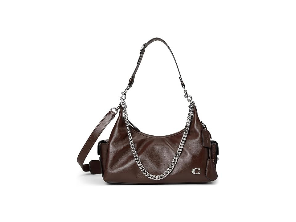 COACH Pocket Juliet Bag 30 Shoulder Women's Handbags Maple, Leather | Zappos