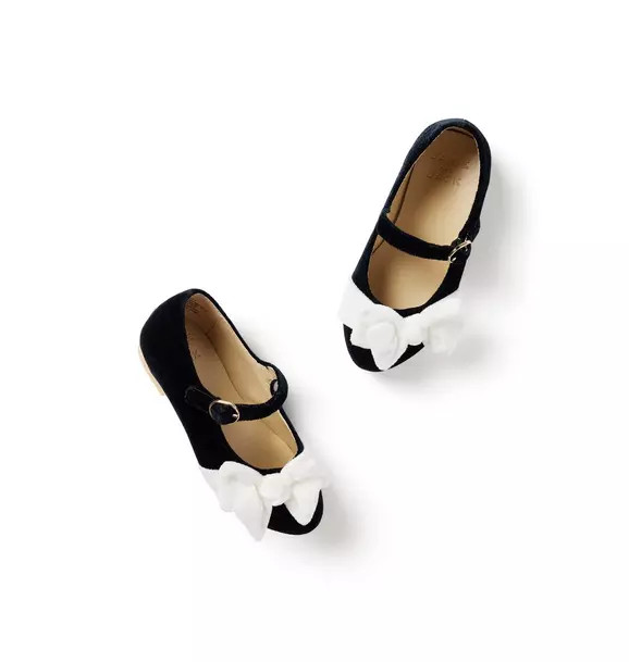 Velvet Bow Ballet Flat | Janie and Jack