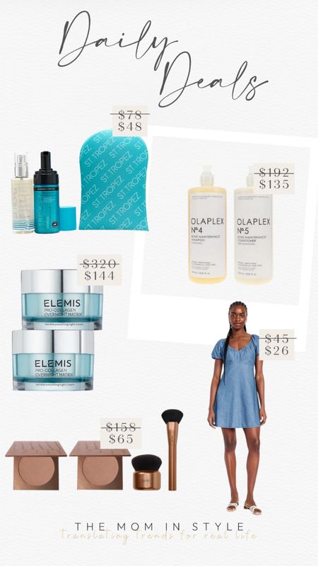 Daily deals, olaplex sale, elemis sale, denim dress, tarte sale 

#LTKsalealert #LTKfindsunder50 #LTKfindsunder100