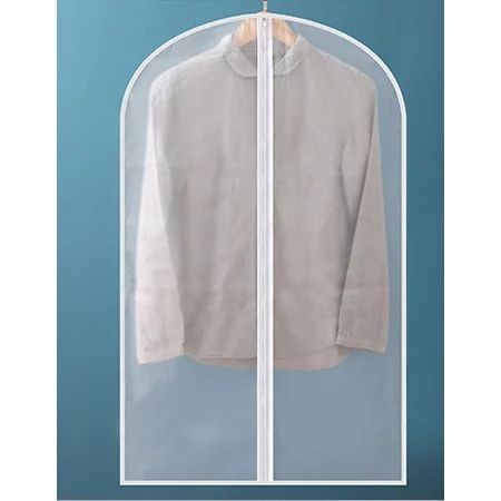 Lightweight Clear Suit Bag Full Zipper Dust-Proof Clothes Cover Bags Hanging Garment Bags for Clothe | Walmart (US)