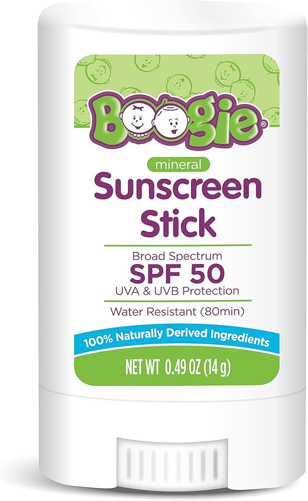 Baby Sunscreen Stick by Boogie, Mineral Sunscreen SPF 50, Travel Size Sunblock for Kids, FSA/HSA ... | Amazon (US)