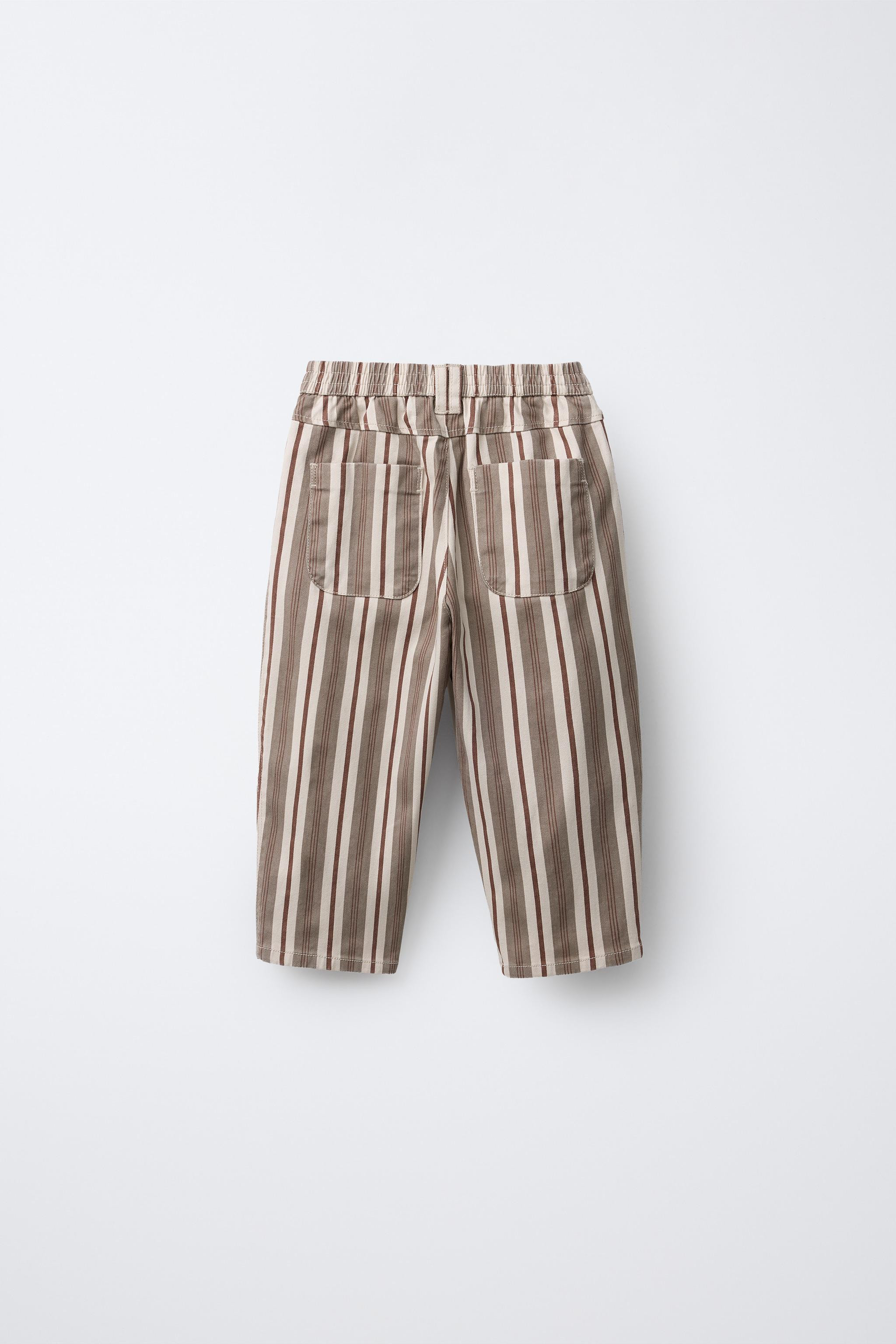 STRIPED BAGGY TROUSERS | Zara UK