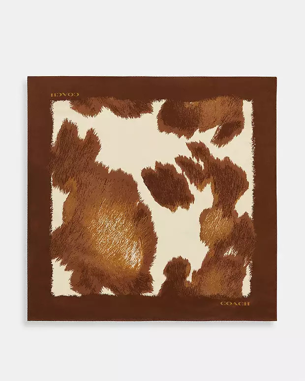 Cow Print Silk Bandanna£115COLOR: Tan12345Chevron Up IconAdd to BagADDING TO BAGCOLOR: Tan12345C... | Coach (UK)