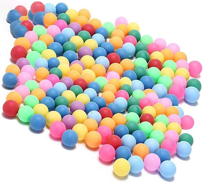 KEVENZ Ping Pong Balls, 40+mm Assorted Color Table Tennis Balls, Multi-Color Pong Balls for Pong ... | Amazon (US)