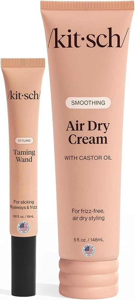 Kitsch Air Dry Cream & Fly Away Stick for Hair - Lightweight Styling & Slick Back Hair Products |... | Amazon (US)