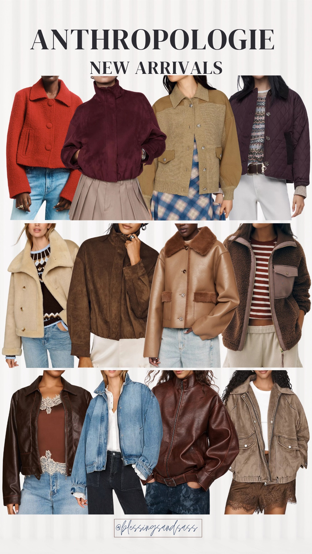 A good jacket can make the whole outfit, and Anthropologie has so many cute new ones for fall! I’m eyeing the suede and leather styles, but there are plenty of cozy options here too. Which one would you pick? 🧥 

Anthropologie new arrivals, fall jackets, suede jackets, leather jackets, denim jackets, cozy outerwear

#LTKSeasonal