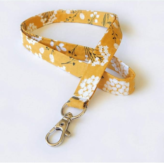 Bedocia Floral Keychain Lanyard Baby's Breath Flowers Cute Lanyard for Id Badge Holder,Keys,Card,... | Amazon (US)