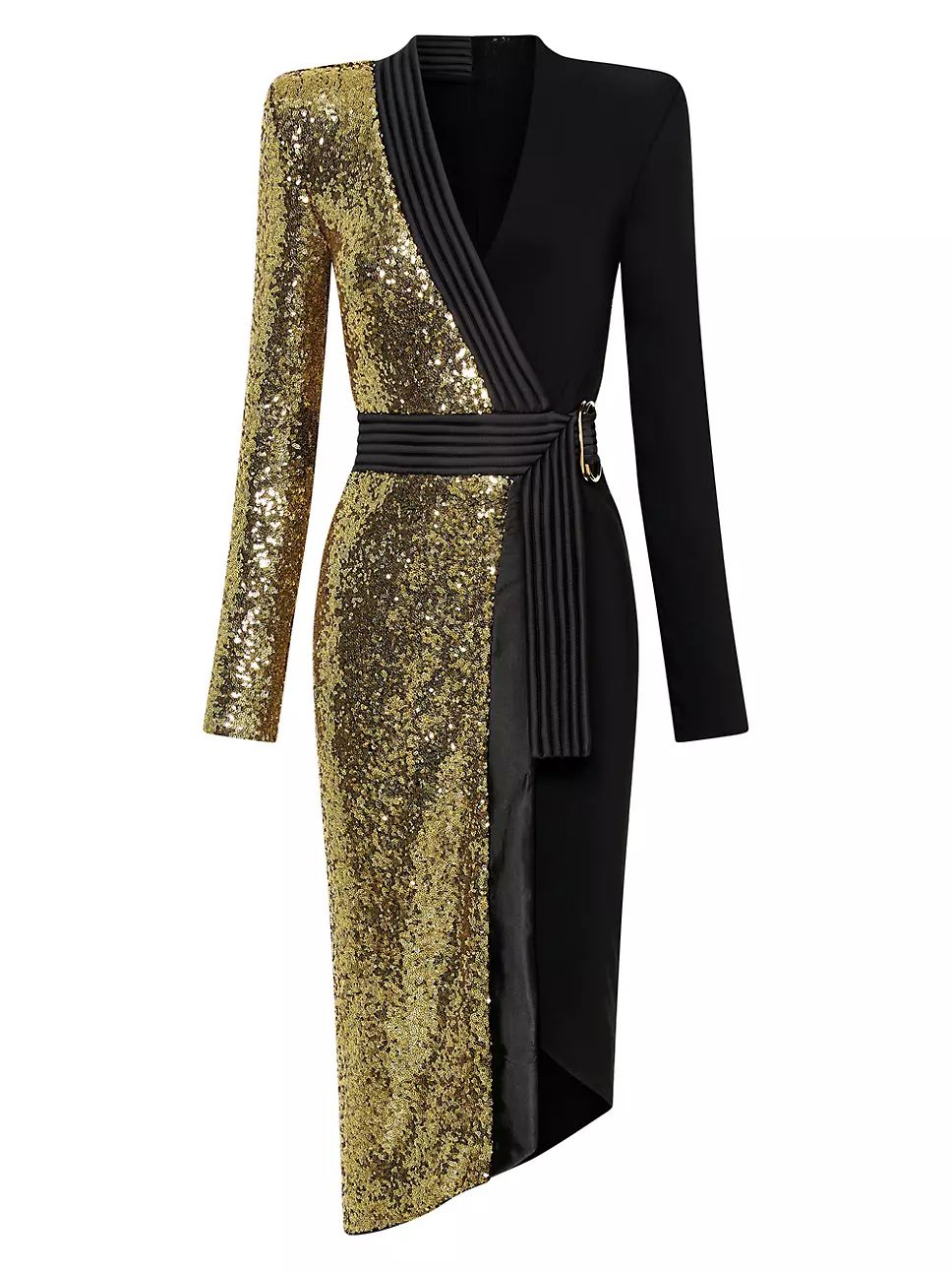 Zhivago Take Off Sequined Two-Tone Wrap Dress | Saks Fifth Avenue