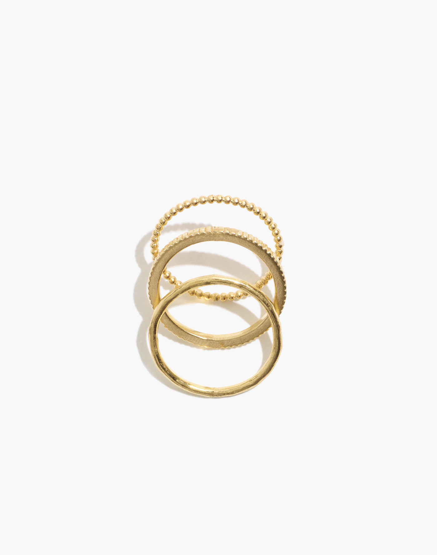 Katie Dean Jewelry&trade; Gold-Plated Minimal Ring Set | Madewell | Madewell