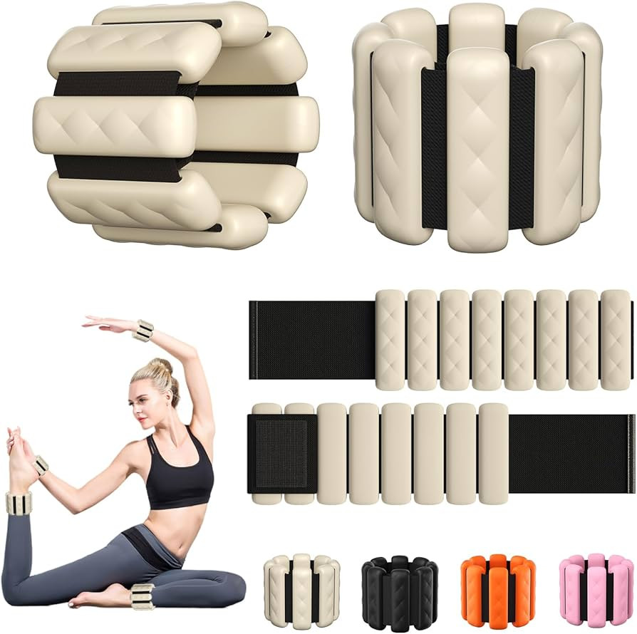 Wrist & Ankle Weights for Women, Wearable Strong Arm & Leg Weights Set of 2(1Lbs Each), Adjustabl... | Amazon (UK)