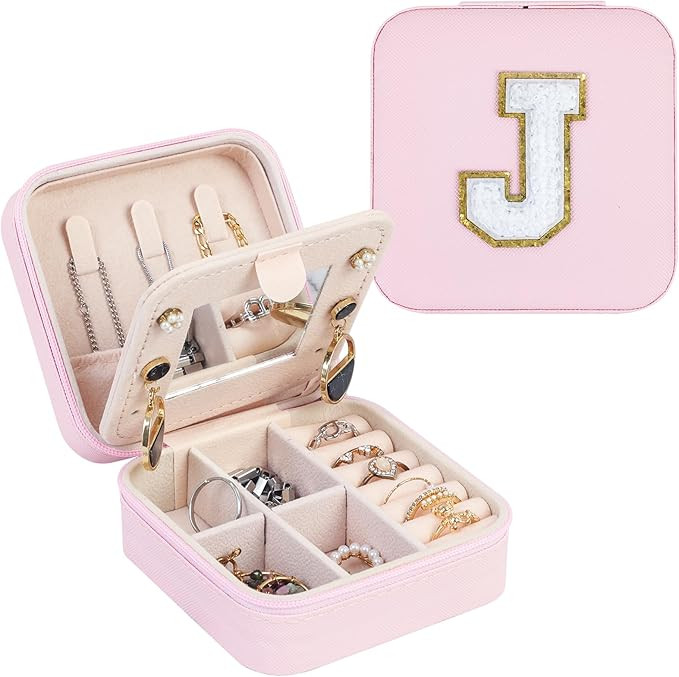 FUNARTY Travel Jewelry Case Organizer, Gifts for Women, Small Jewelry Box Jewelry Organizer, Neck... | Amazon (US)