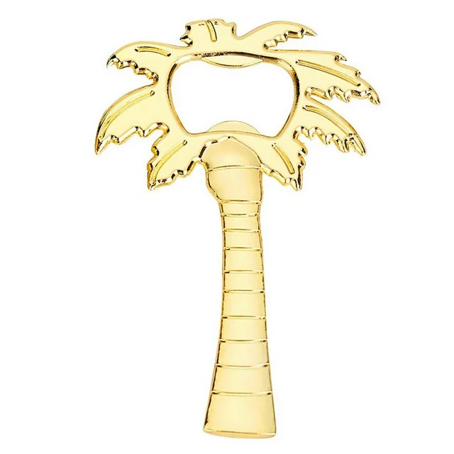 Bouanq Coconut Palm Tree Shaped Bottle Opener with Escort Tag Card for Wedding Party Favors Gift ... | Walmart (US)