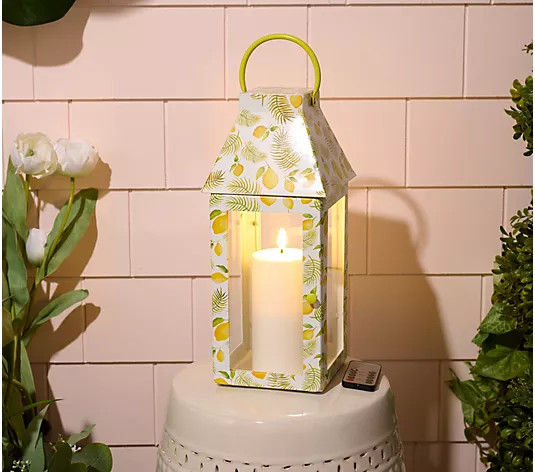 Make Your Selection: Temp-tations Seasonal 15.75" Metal Lantern with LED Candle | QVC