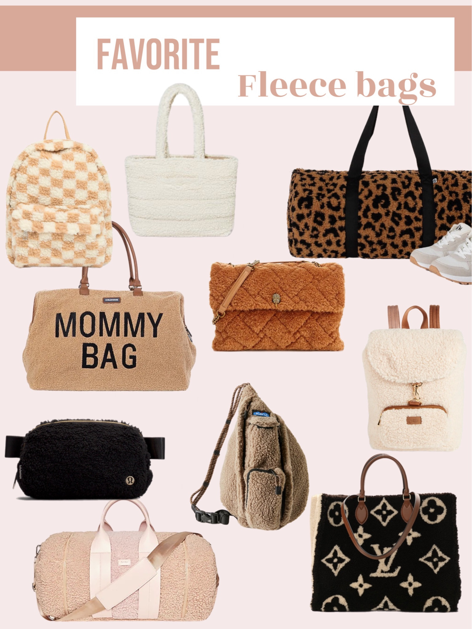 Favorite fleece bags!! #sherpa #teddy #fleece #weekender #gift #holiday 

#LTKitbag #LTKHoliday #LTKCyberweek