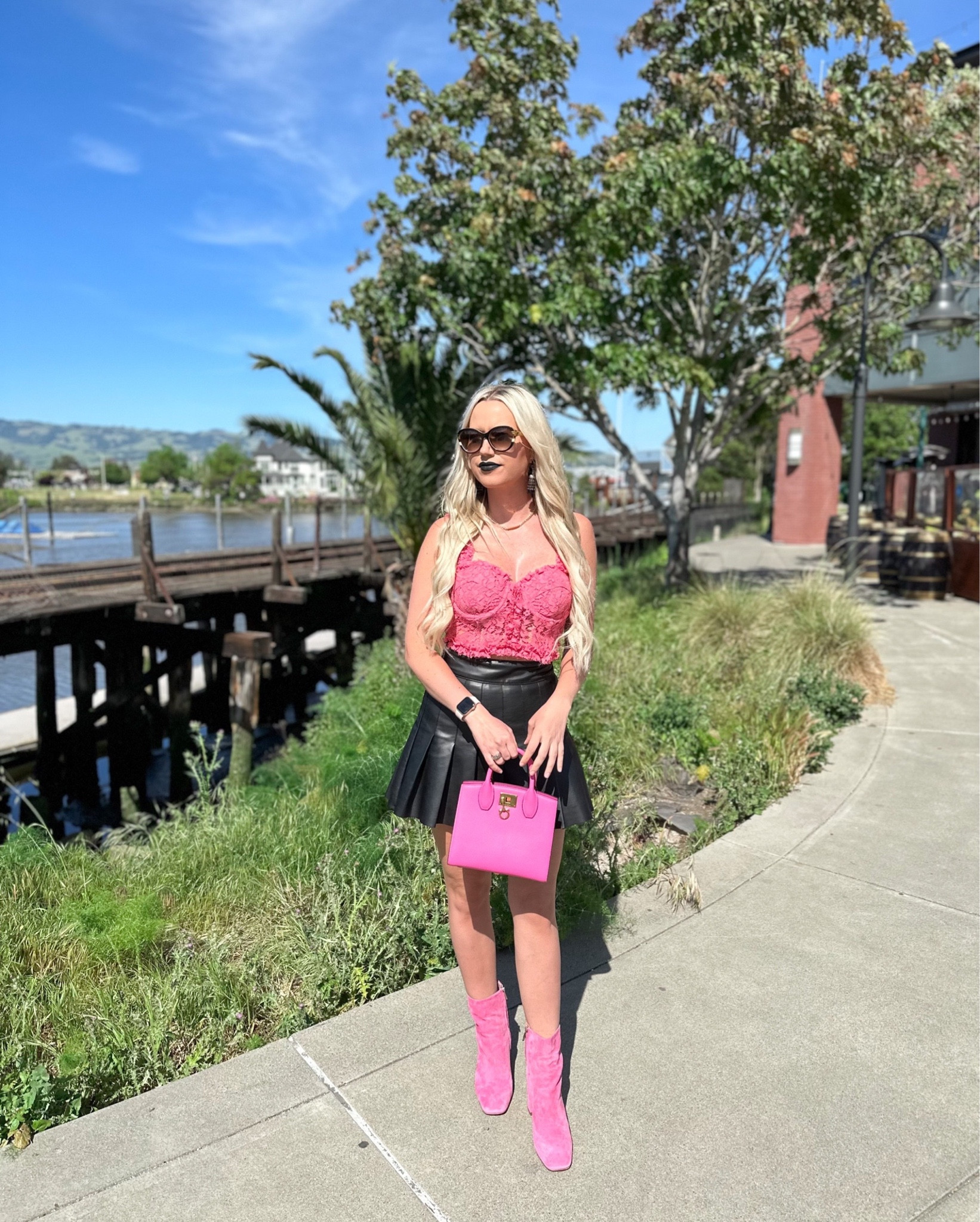 Love this edgy outfit for spring! Corset top and skirt are sold out, but linked similar styles below 💕

Boots: 9.5

Lace Corset | Bustier | Edgy | Booties | Ankle Boots | Faux Leather | Vegan Leather | Pleated Miniskirt

#LTKSeasonal