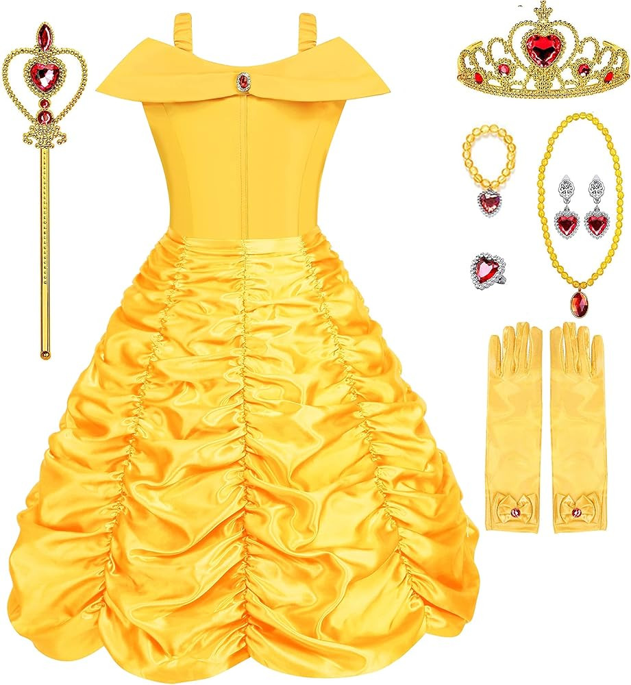 Princess Dresses For Girls Halloween Costumes For Girls Princess Costume For Girls Costumes Dress... | Amazon (US)