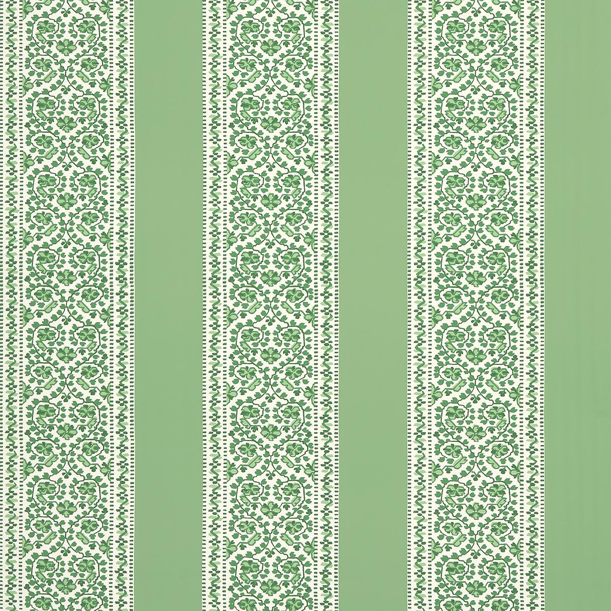Schumacher Jasmine Leaf Green Wallpaper | DecoratorsBest