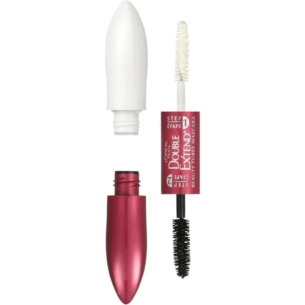 L'Oreal Paris Double Extend Beauty Tubes Lengthening Mascara, Black, 0.33 fl oz | Walmart (US)