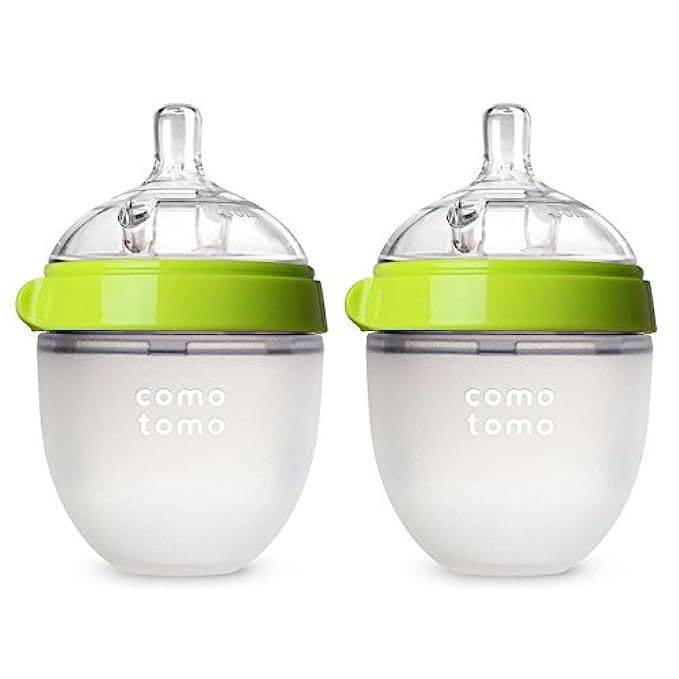 Comotomo Baby Bottle, Green, 5 Ounce, 2 Count | Amazon (US)