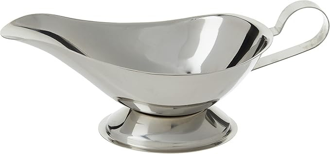 Winco Gravy Boat, 10-Ounce, Stainless Steel, Medium | Amazon (US)