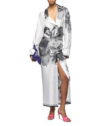 THE ATTICO Silk Midi Dress | Bloomingdale's NEW & NOW Designer Boutique Women's Clothing Designer... | Bloomingdale's (US)