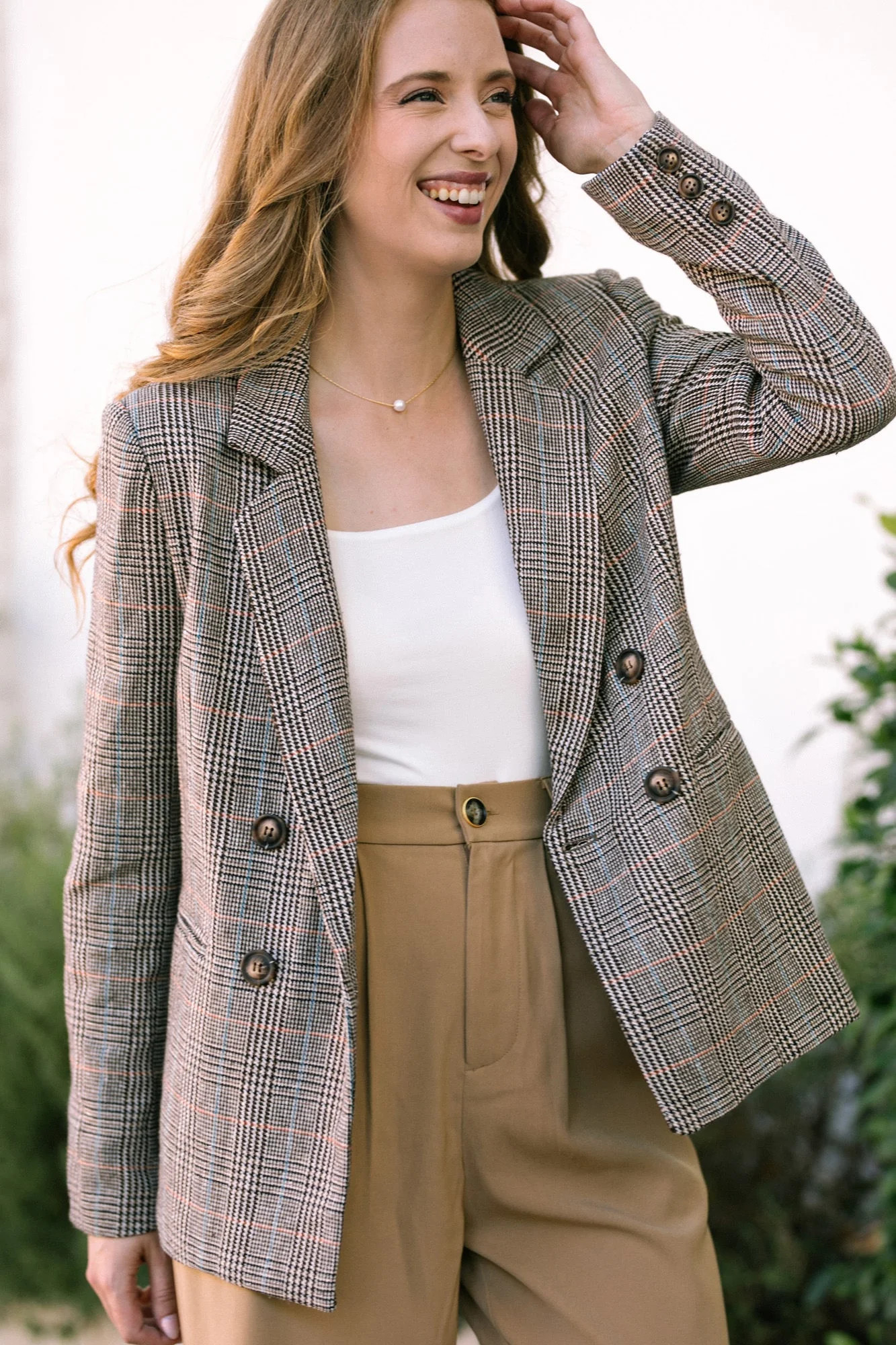 Gillian Double Breasted Blazer | Morning Lavender