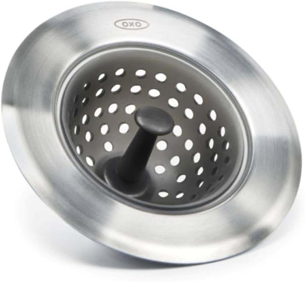 OXO Good Grips Silicone Sink Strainer, Black | Amazon (US)