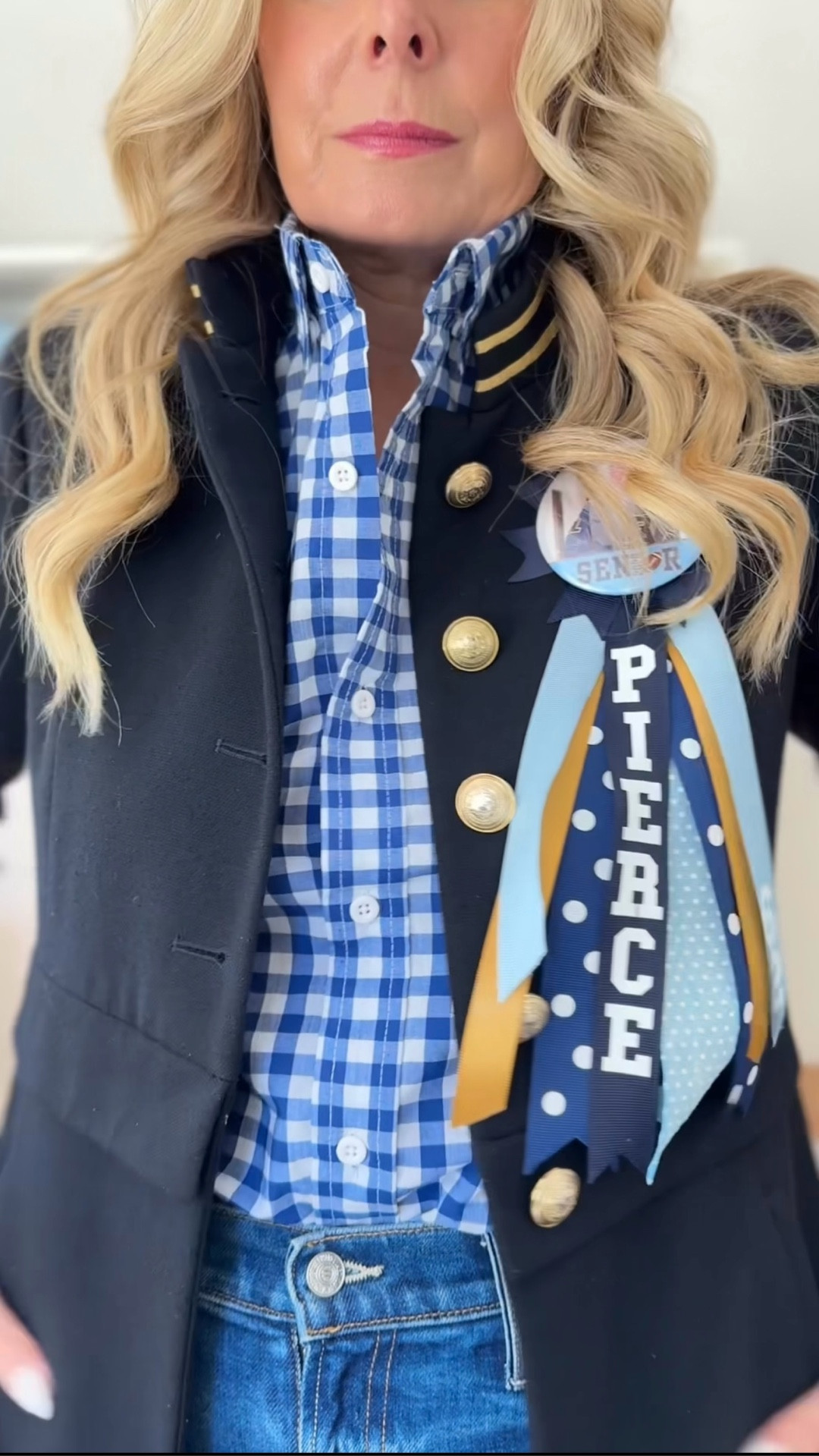 Senior Night fit = checked  Bruins ready, moms ready, hearts not ready 😭💙 

#LTKFindsUnder100 #LTKFindsUnder50 #LTKOver40