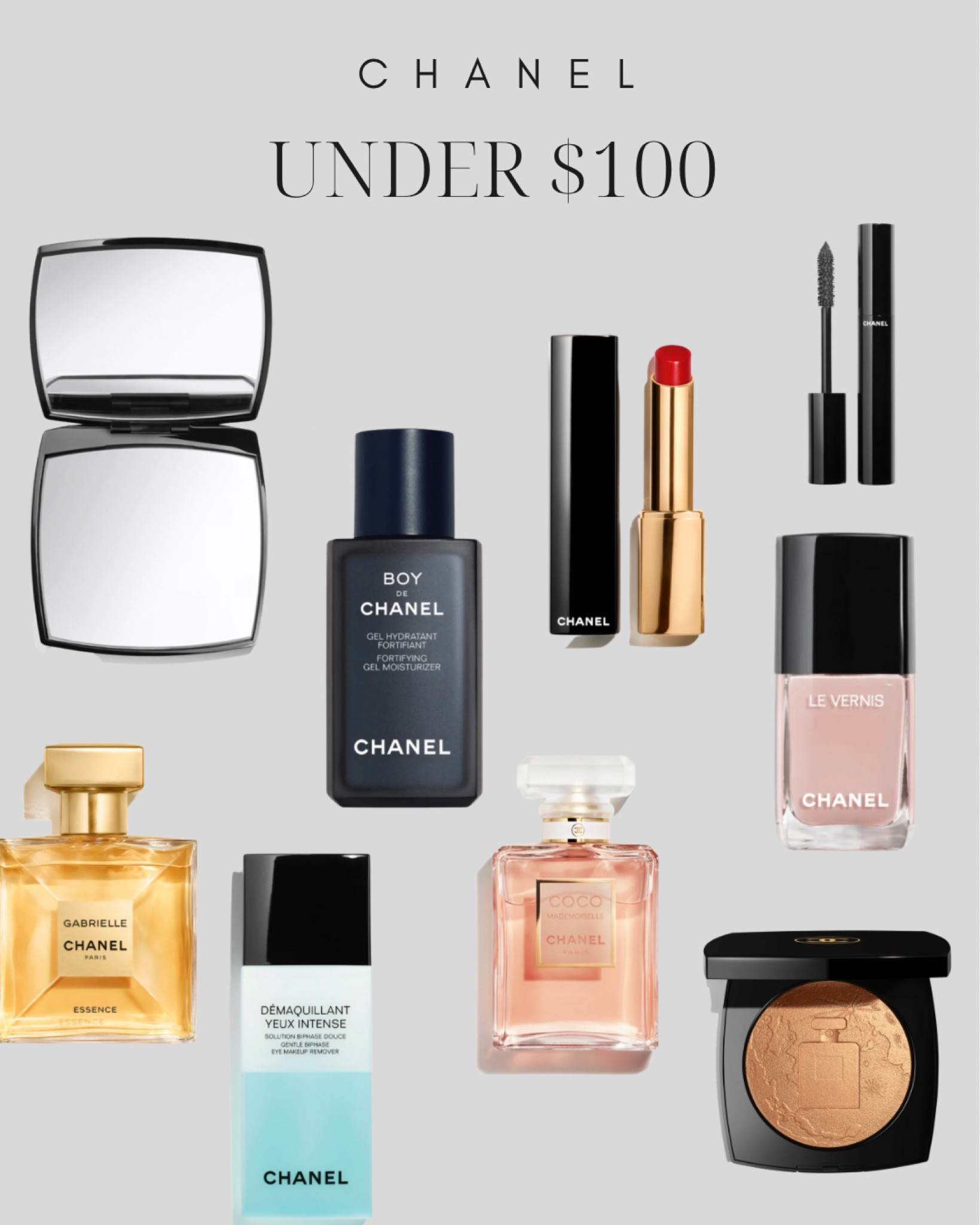 Chanel Luxury affordable gifts from one of the most iconic fashion and beauty brands.

#luxurygifts

#LTKHoliday #LTKGiftGuide #LTKunder100