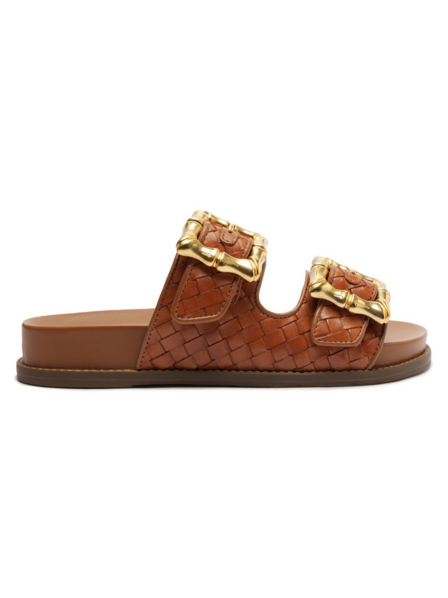 Enola Woven Leather Sandals | Saks Fifth Avenue