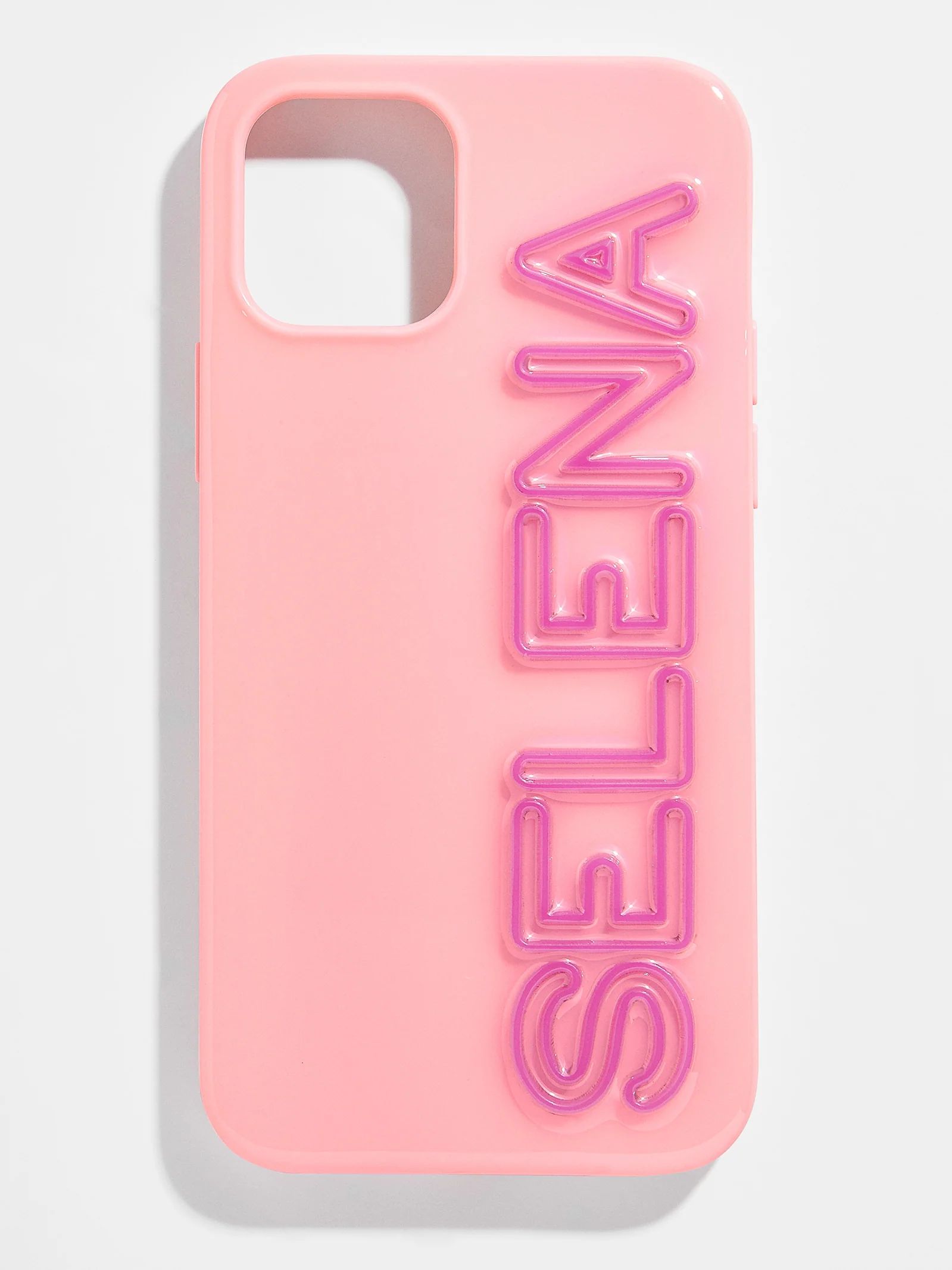 Fine Line Custom iPhone Case - Peach / Fuchsia | BaubleBar (US)