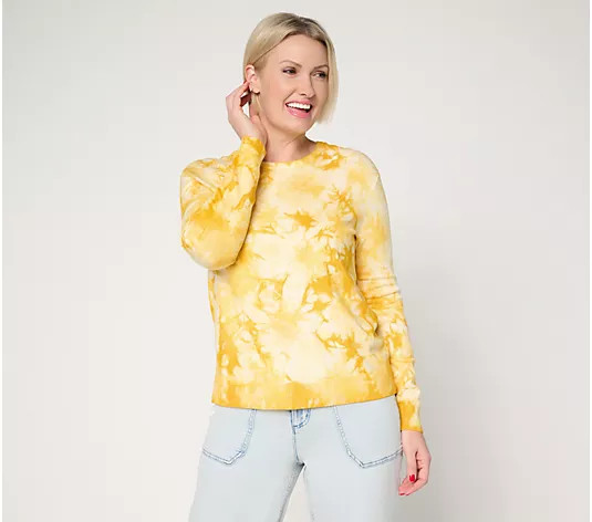 LOGO by Lori Goldstein Tie Dye Sweater - QVC.com | QVC