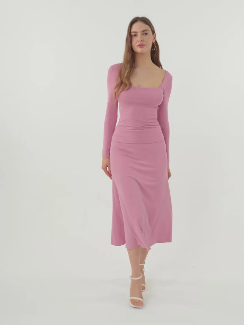 Breezy Pull-on Mermaid Midi Skirt | OGLmove