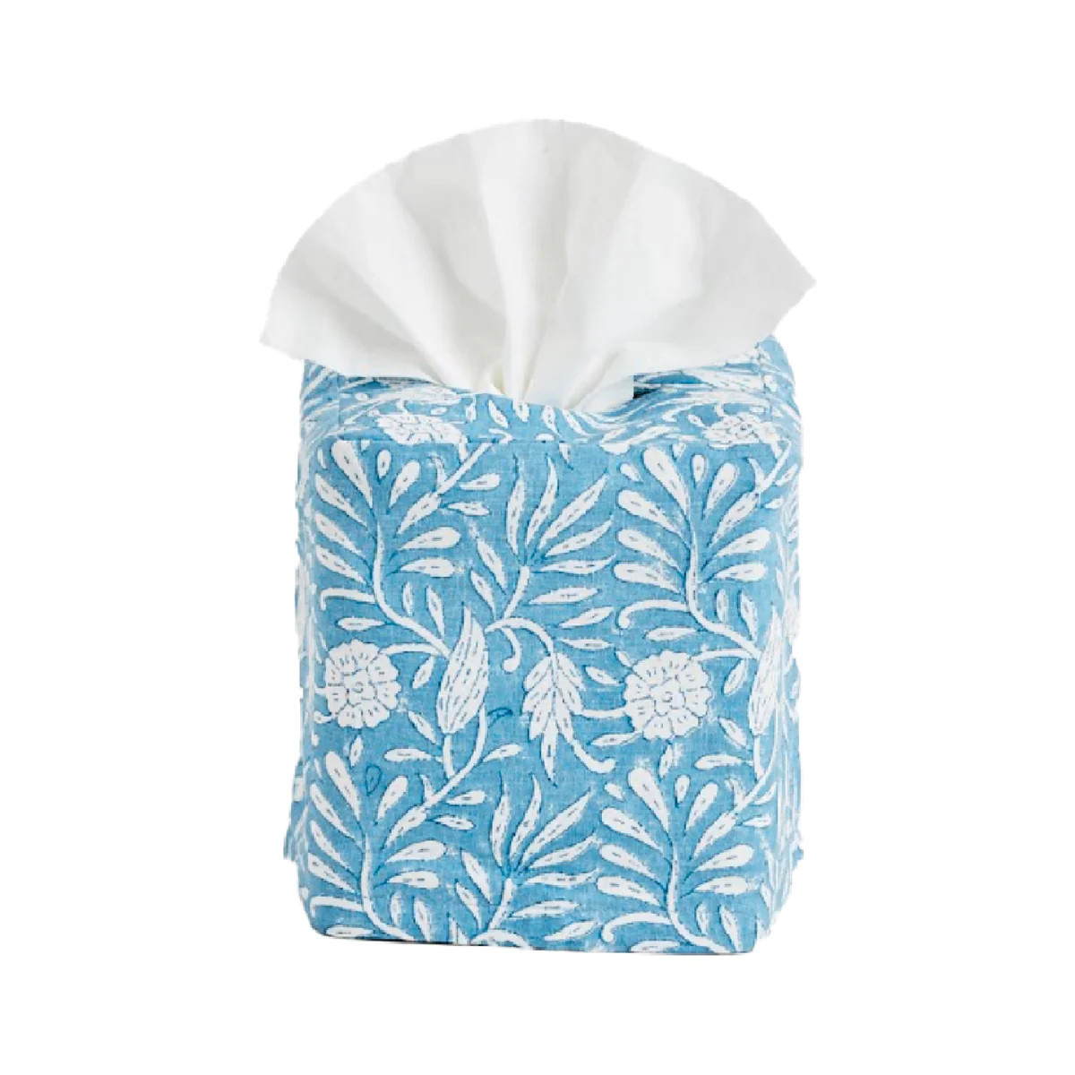 Jasmine Tissue Box Cover Blue | Amanda Lindroth