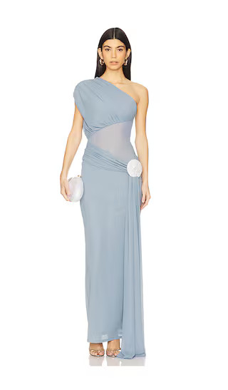 Lea Gown in Sea Blue | Revolve Clothing (Global)