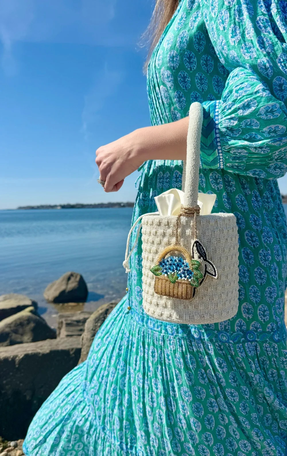 The Hydrangea Basket Bag Charm | Beth Ladd Collections